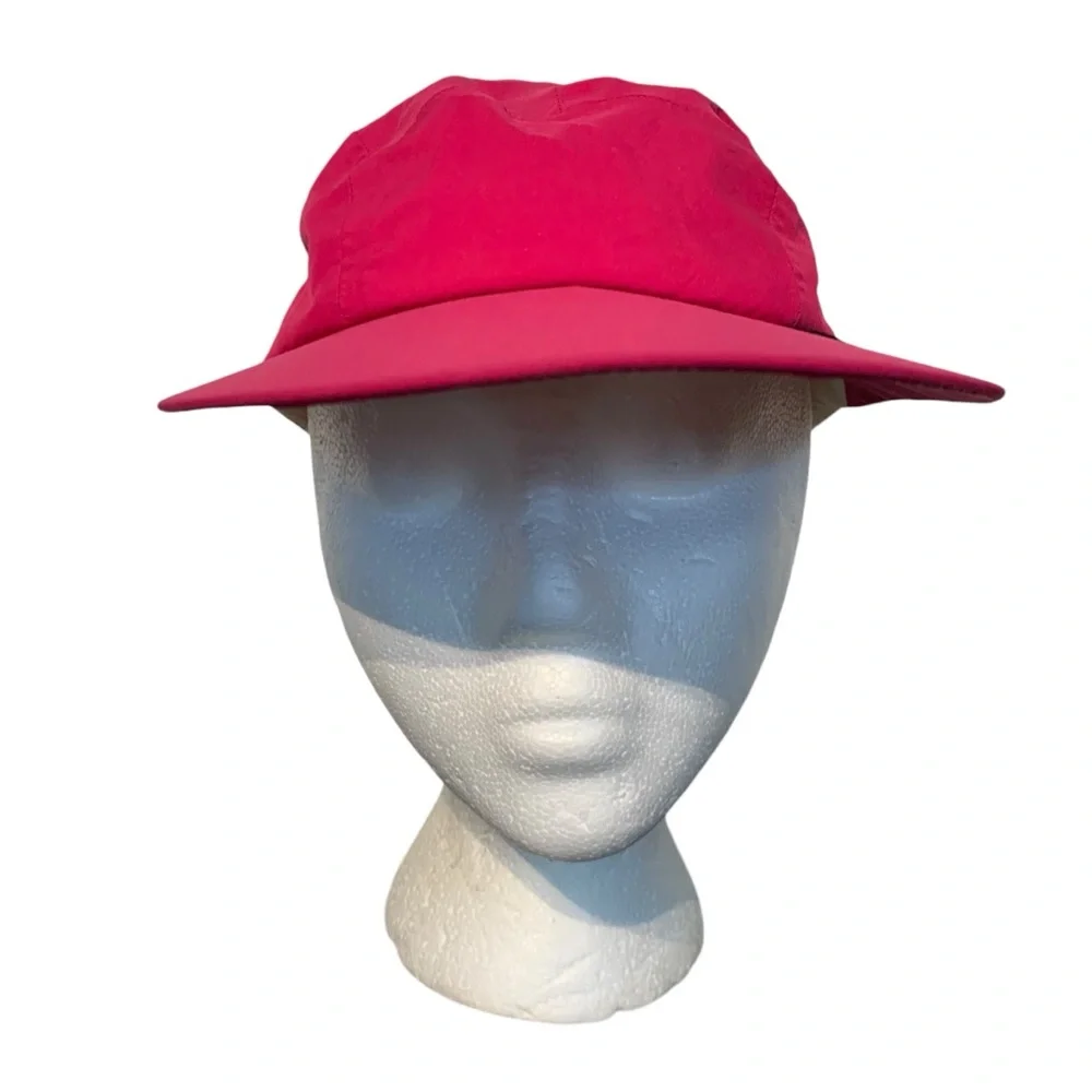 Vintage Eddie Bauer Gore-Tex Duck Bill Hat Hot Pink USA Made OS